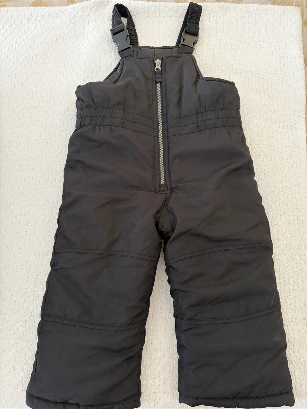 2T Carter's Black Insulated Snow Overalls